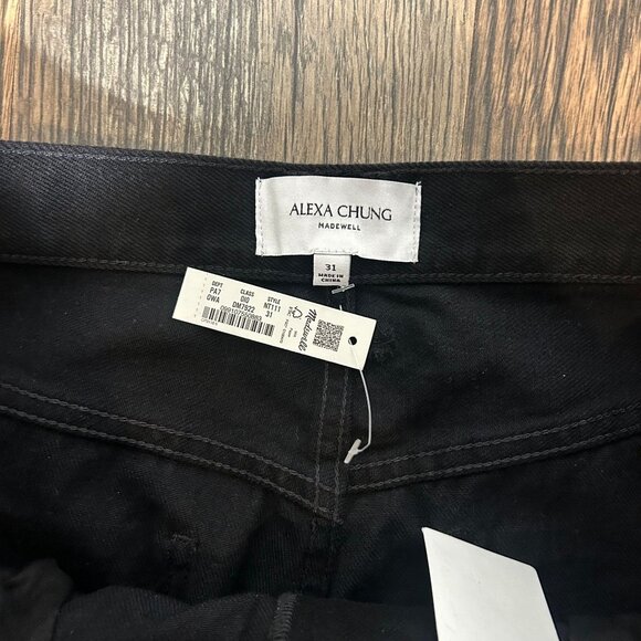 Madewell x Alexa Chung Dream Jean Outridge Wash Black Size 31 NWT NT111 - Picture 3 of 4
